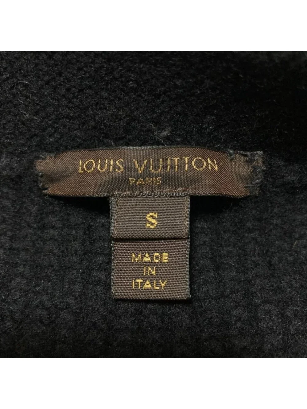 Louis Vuitton Zip Up Knit Cardigan Black